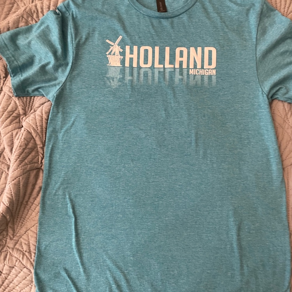 Gildan Teal Holland Michigan T-Shirt NWOT